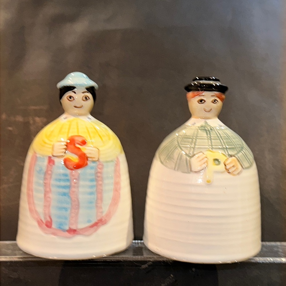 Little Headed Ladies Pier 1 salt and pepper shakers